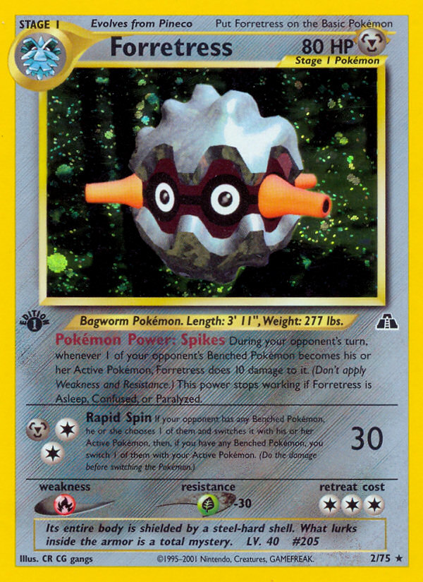 Forretress (2/75) [Neo Discovery 1st Edition] - Destination Retro