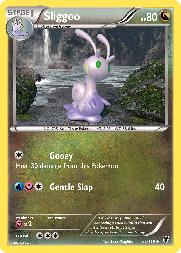 Sliggoo (76/119) [XY: Phantom Forces] - Destination Retro