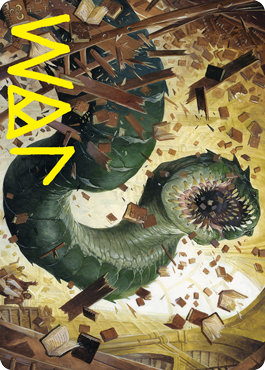 Bookwurm Art Card (Gold-Stamped Signature) [Strixhaven: School of Mages Art Series] - Destination Retro