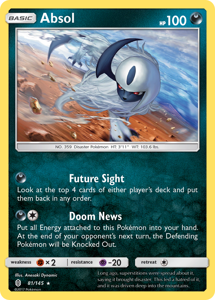 Absol (81/145) [Sun & Moon: Guardians Rising] - Destination Retro