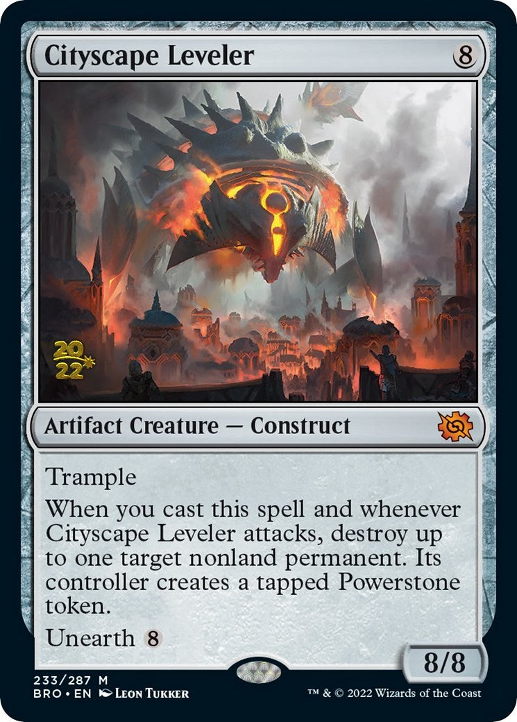 Cityscape Leveler [The Brothers' War: Prerelease Promos] - Destination Retro