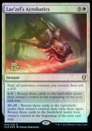Lae'zel's Acrobatics [Commander Legends: Battle for Baldur's Gate Prerelease Promos] - Destination Retro