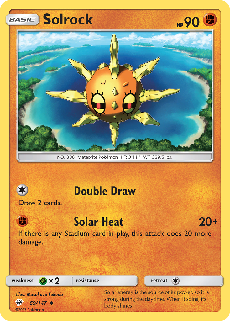 Solrock (69/147) [Sun & Moon: Burning Shadows] - Destination Retro