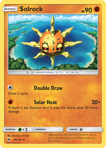 Solrock (69/147) [Sun & Moon: Burning Shadows] - Destination Retro