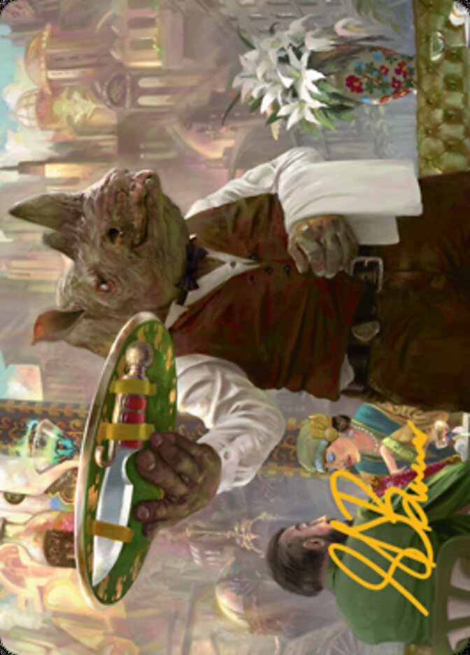 Killer Service Art Card (Gold-Stamped Signature) [Streets of New Capenna Art Series] - Destination Retro