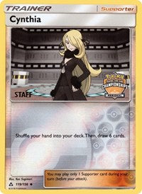 Cynthia (119/156) (Staff Regional Championship Promo) [Sun & Moon: Ultra Prism] - Destination Retro