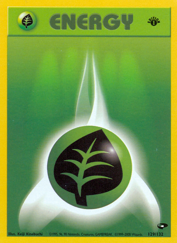 Grass Energy (129/132) [Gym Challenge 1st Edition] - Destination Retro