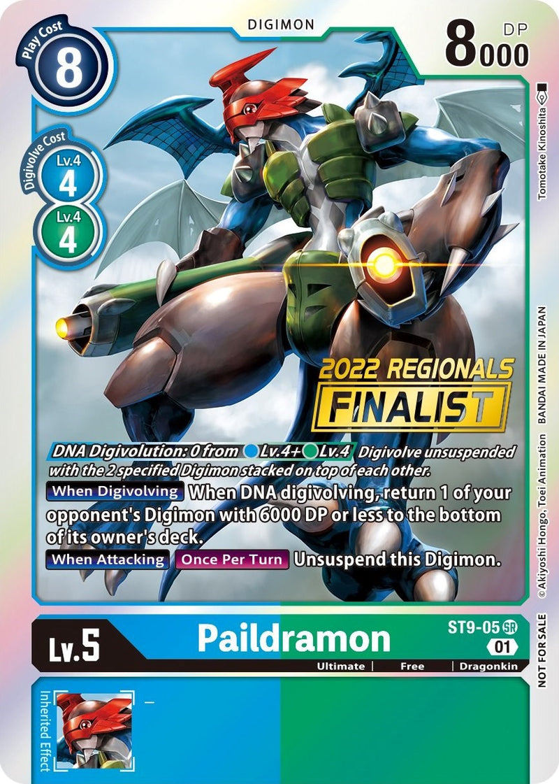 Paildramon [ST9-05] (2022 Championship Offline Regional) (Online Finalist) [Starter Deck: Ultimate Ancient Dragon Promos] - Destination Retro