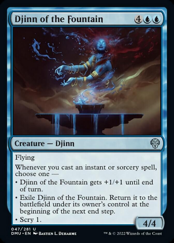 Djinn of the Fountain [Dominaria United] - Destination Retro