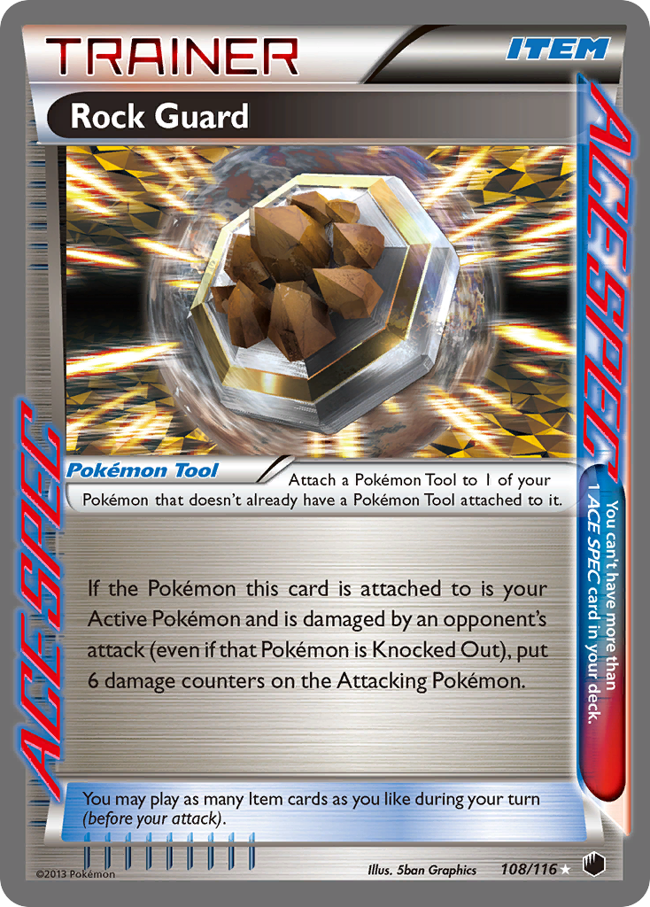 Rock Guard (108/116) [Black & White: Plasma Freeze] - Destination Retro