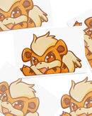 NightK - Fire Pup -  Peeker Sticker - Destination Retro
