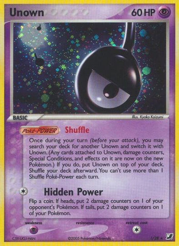 Unown (!) (!/28) [EX: Unseen Forces] - Destination Retro