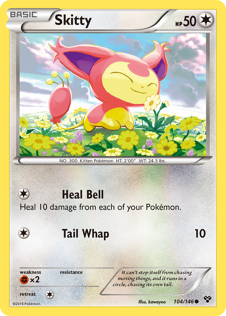 Skitty (104/146) [XY: Base Set] - Destination Retro