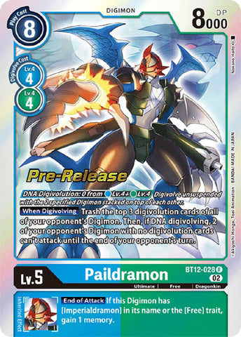 Paildramon [BT12-028] [Across Time Pre-Release Cards] - Destination Retro