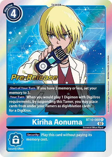 Kiriha Aonuma [BT10-088] [Xros Encounter Pre-Release Cards] - Destination Retro