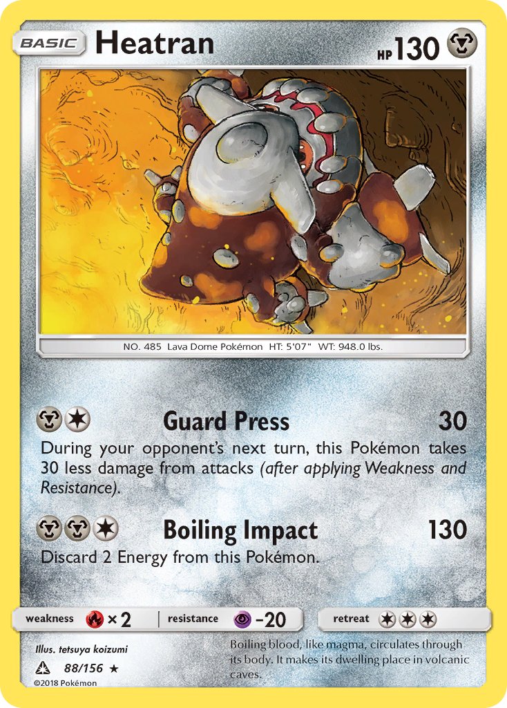 Heatran (Prerelease Kit Exclusive) (88/156) [Theme Deck Exclusives] - Destination Retro