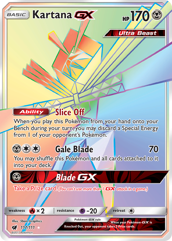 Kartana GX (117/111) [Sun & Moon: Crimson Invasion] - Destination Retro