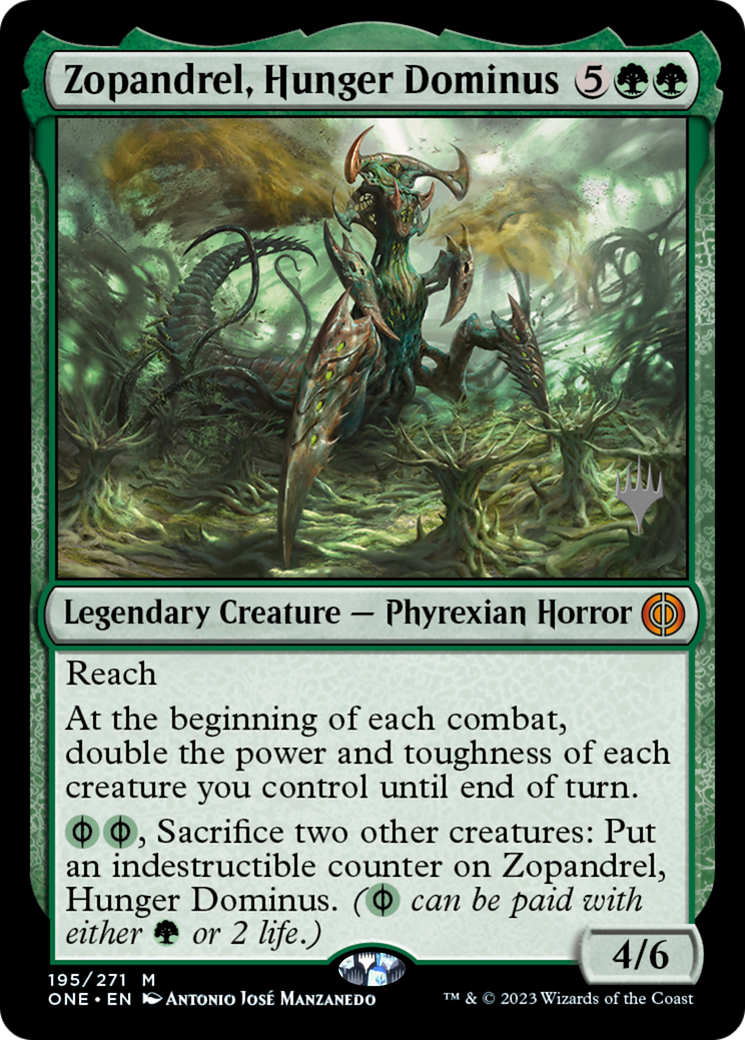 Zopandrel, Hunger Dominus (Promo Pack) [Phyrexia: All Will Be One Promos] - Destination Retro