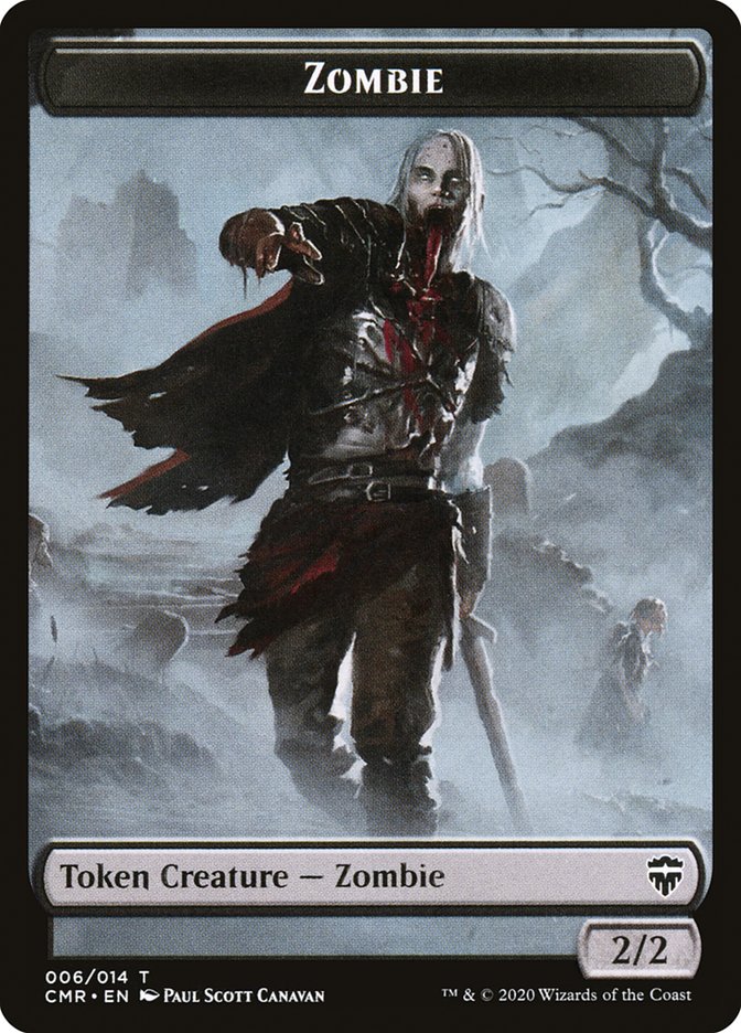 Golem // Zombie Token [Commander Legends Tokens] - Destination Retro