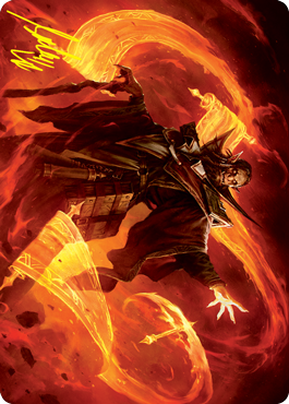 Plargg, Dean of Chaos Art Card (Gold-Stamped Signature) [Strixhaven: School of Mages Art Series] - Destination Retro