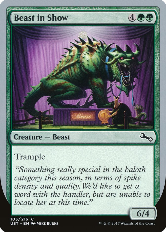 Beast in Show ("Something really special...") [Unstable] - Destination Retro