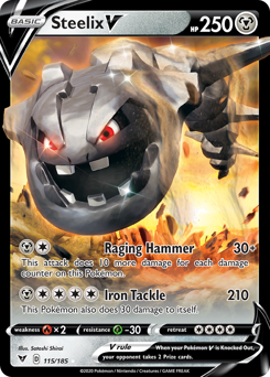 Steelix V (115) [Sword & Shield: Vivid Voltage] - Destination Retro