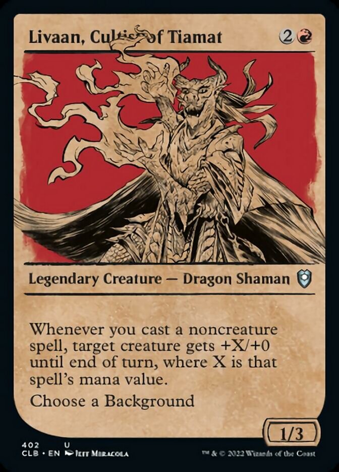 Livaan, Cultist of Tiamat (Showcase) [Commander Legends: Battle for Baldur's Gate] - Destination Retro