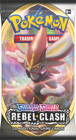 Pokemon Sword and Shield Rebel Clash Booster Pack - Destination Retro