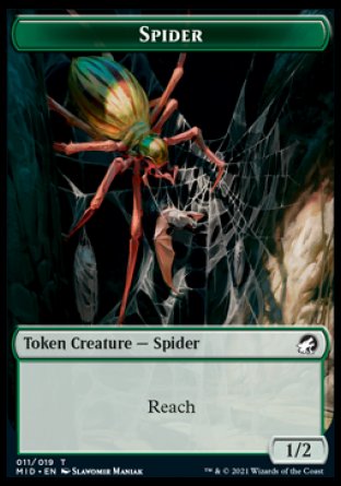 Spider Token [Innistrad: Midnight Hunt Tokens] - Destination Retro