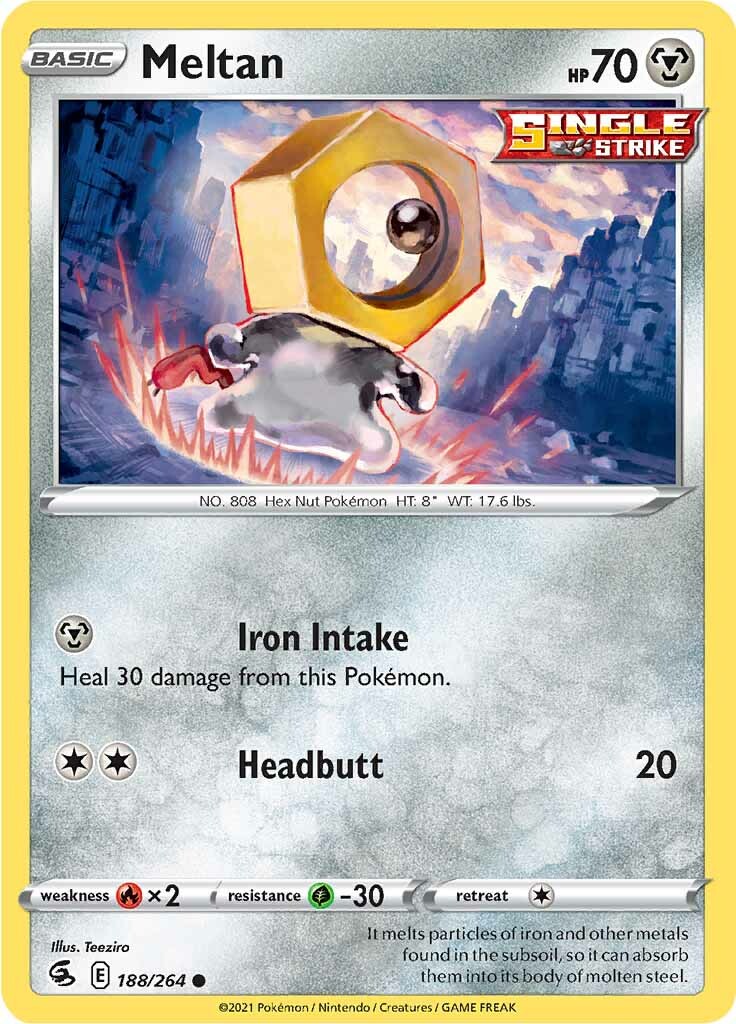 Meltan (188/264) [Sword & Shield: Fusion Strike] - Destination Retro