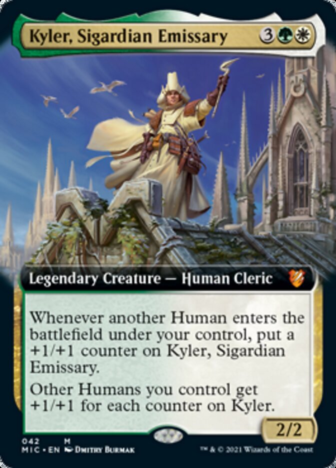 Kyler, Sigardian Emissary (Extended) [Innistrad: Midnight Hunt Commander] - Destination Retro