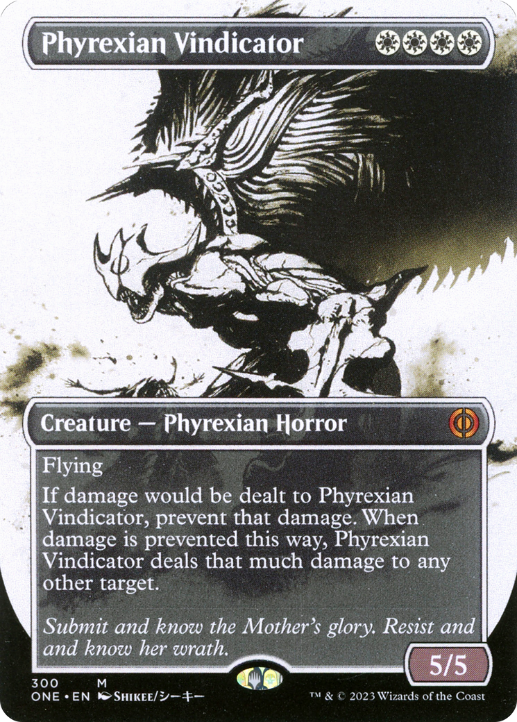 Phyrexian Vindicator (Borderless Ichor) [Phyrexia: All Will Be One] - Destination Retro