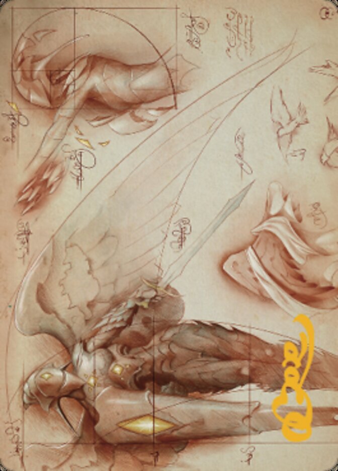 Platinum Angel Art Card (Gold-Stamped Signature) [The Brothers' War Art Series] - Destination Retro