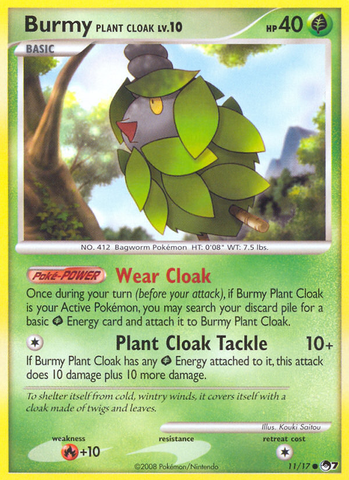 Burmy Plant Cloak (11/17) [POP Series 7] - Destination Retro