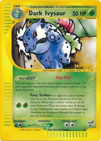 Dark Ivysaur (6) (Winner) (Jumbo Card) [Best of Promos] - Destination Retro