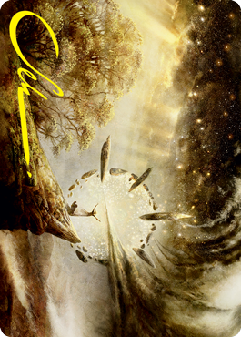 Harness Infinity Art Card (Gold-Stamped Signature) [Strixhaven: School of Mages Art Series] - Destination Retro