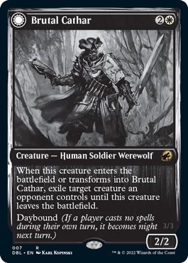 Brutal Cathar // Moonrage Brute [Innistrad: Double Feature] - Destination Retro