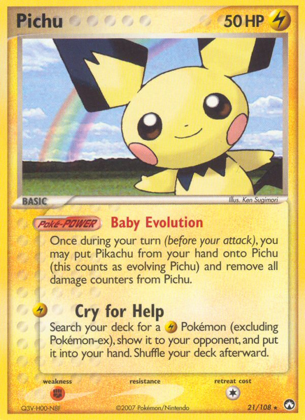 Pichu (21/108) [EX: Power Keepers] - Destination Retro