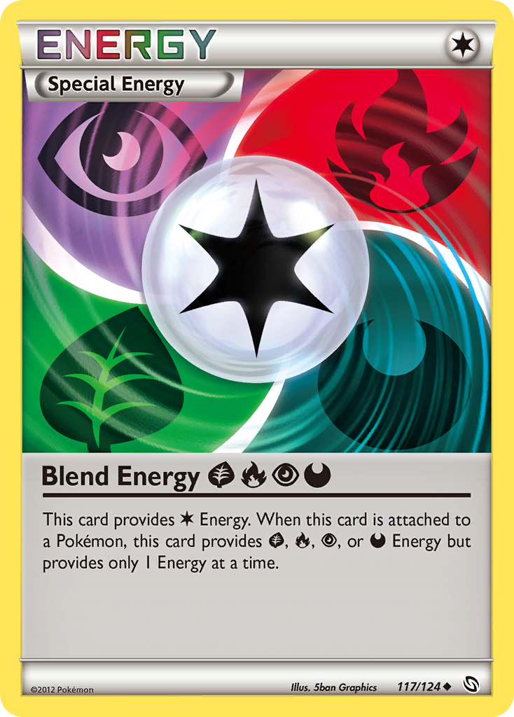 Blend Energy GrassFirePsychicDarkness (117/124) [Black & White: Dragons Exalted] - Destination Retro