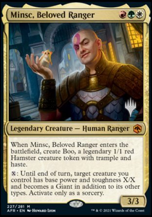 Minsc, Beloved Ranger (Promo Pack) [Dungeons & Dragons: Adventures in the Forgotten Realms Promos] - Destination Retro