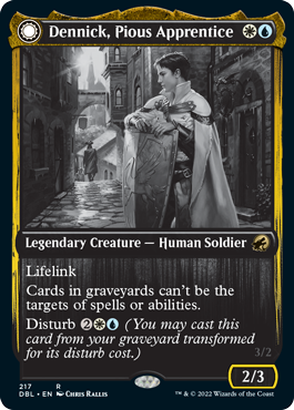 Dennick, Pious Apprentice // Dennick, Pious Apparition [Innistrad: Double Feature] - Destination Retro