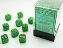 SUPPLIES - DICE - CHX 27835- VORTEX 36D6 GREEN/GOLD 12MM - Destination Retro
