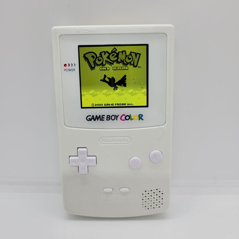 Modern White Game Boy Color - Custom - Backlit - GameBoy Color - Destination Retro