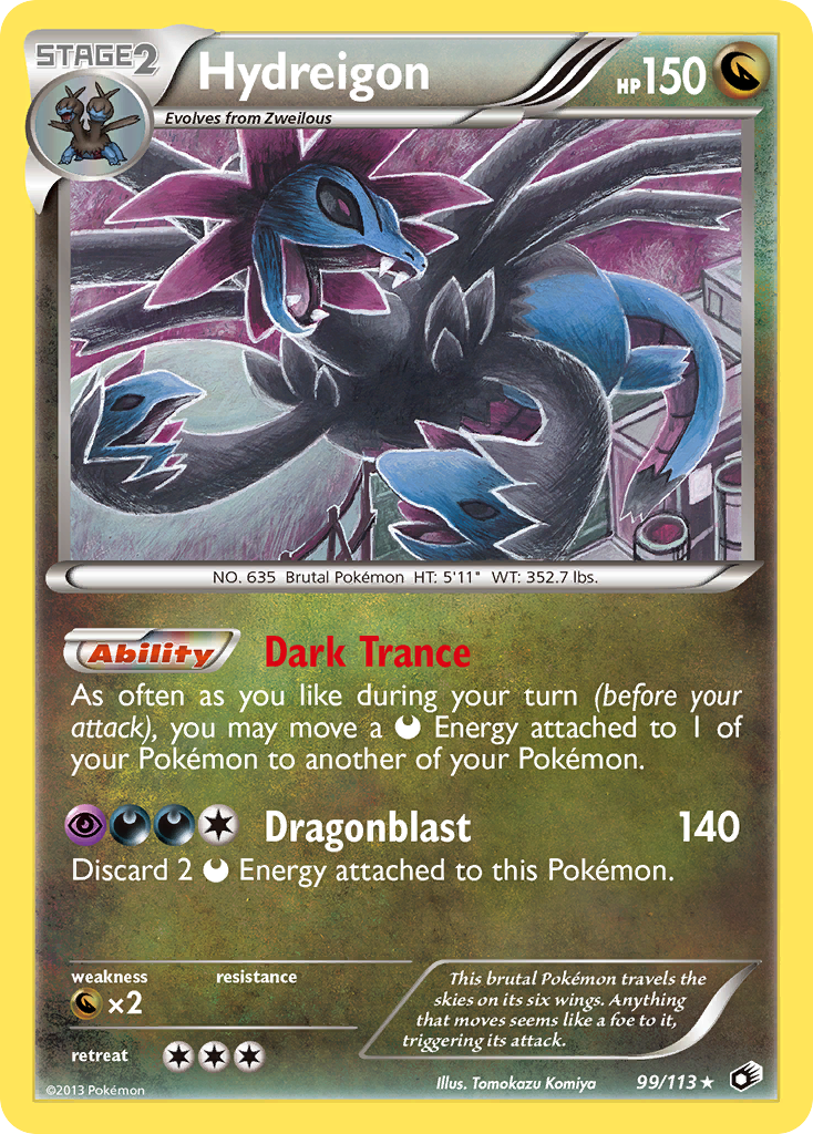 Hydreigon (99/113) [Black & White: Legendary Treasures] - Destination Retro