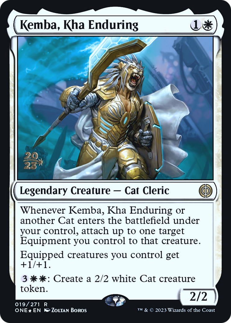 Kemba, Kha Enduring [Phyrexia: All Will Be One Prerelease Promos] - Destination Retro