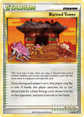 Burned Tower (71/90) [HeartGold & SoulSilver: Undaunted] - Destination Retro