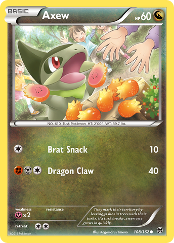 Axew (108/162) [XY: BREAKthrough] - Destination Retro