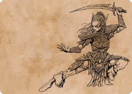 Lae'zel, Vlaakith's Champion Art Card [Commander Legends: Battle for Baldur's Gate Art Series] - Destination Retro