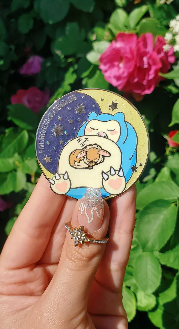 NightK - 5 More Minutes Club -  Hard Enamel Pin - Destination Retro