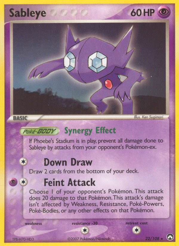 Sableye (22/108) [EX: Power Keepers] - Destination Retro